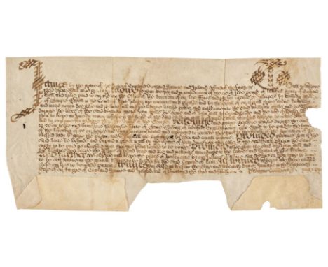 * Kent Inn Licence. A Crown licence (letters patent) to keep an inn, 26 January 1619, manuscript vellum deed, The Crown to Wi