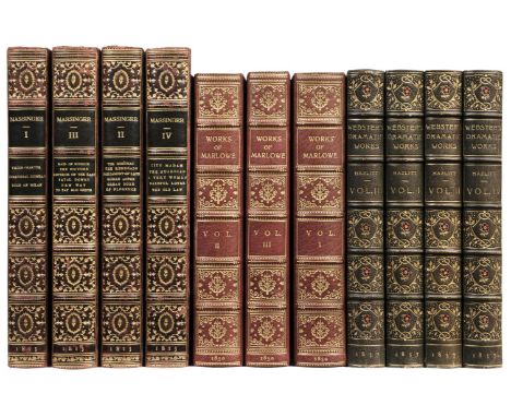 Massinger (Philip). The Plays, with Notes Critical and Explanatory, by W[illiam] Gifford, 4 volumes, 2nd edition, London: G. 