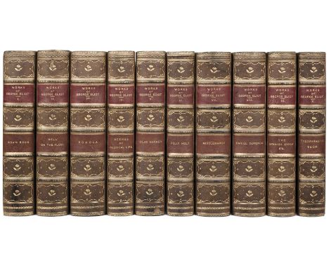 Eliot (George). The Works of George Eliot, 10 volumes, Library Edition, Edinburgh &amp; London: William Blackwood, 1901, half