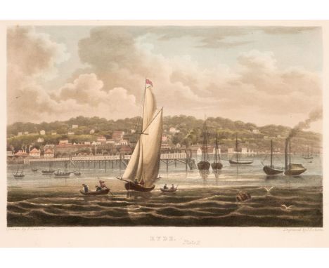 Calvert (Frederick). The Isle of Wight Illustrated, in a series of coloured views, engraved in aqua-tint by Mr. Percy Roberts