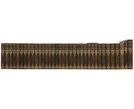 Blackmore (Richard Dodderidge). The Works, 32 volumes, London: Sampson Low, Marston, Searle &amp; Rivington, 1864-95, red mor