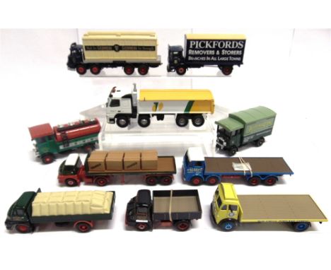 TEN ASSORTED CORGI CLASSICS MODEL COMMERCIAL VEHICLES  most mint or near mint (two lacking roof boards; some missing self-fit