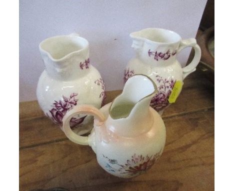 Three Royal Worcester jugs
