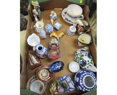 A collection of decorative china, to include Royal Doulton figure, Goebel figure, Royal Worcester, Copenhagen, etc.