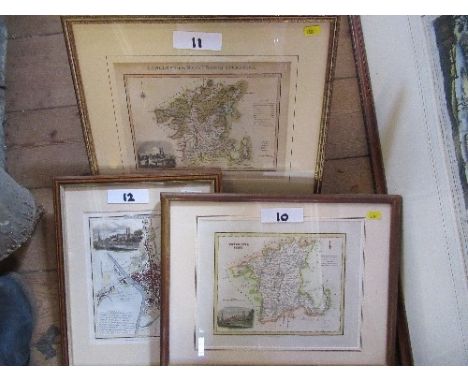 Three 19th century antique maps of Worcester, to including J Roper 1808, Archibald Fullerton 1840, and Langley and Belcher 18