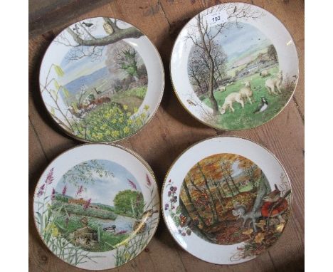 12 Royal Worcester collector's plates
