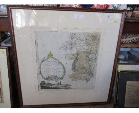 An 18th century map of Worcester 1772, by Isaac Taylor