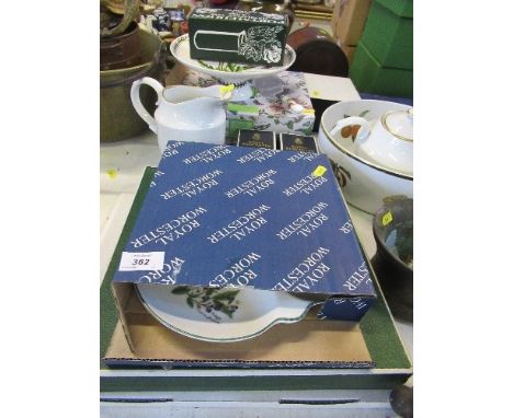 A collection of Royal Worcester, Portmeirion&nbsp; and Wedgwood, including boxed examples