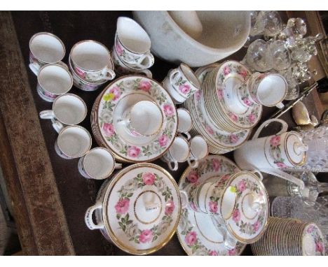 A Royal Worcester Royal Garden part coffee set, and dinner service