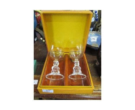 A BOXED ROYAL WORCESTER COMMEMORATIVE CANDLE, CUP AND SAUCER AND A MUG, together with&nbsp;A BOX OF TWO WINNIE THE POOH GLASS