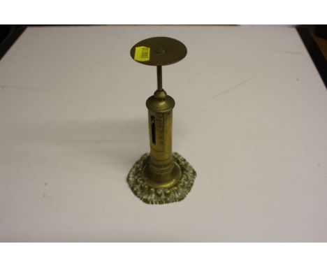 A Whinfield patent candlestick letter scale
