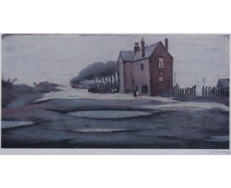 Laurence Stephen Lowry, RA (British, 1887-1976)The Lonely House, limited edition coloured print, signed 'L S Lowry' in pencil