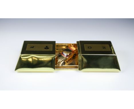 Corgi - James Bond - Ingot issuecomprising a gold plated Aston Martin DB5, 1/36th scale, in gold ingot style box with Corgi -