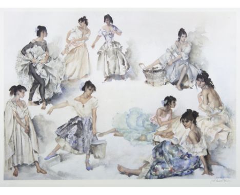 Sir William Russell Flint, RA, PRWS, RSW (Scottish, 1880-1969), 'Variations on a Theme', signed in pencil, from an edition of