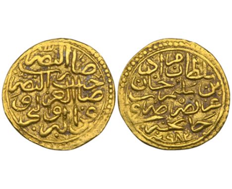 Ottoman, Murad III (982-1003h), sultani, Janja 982h, 3.47g (Pere 263), light deposit, good very fine and scarce