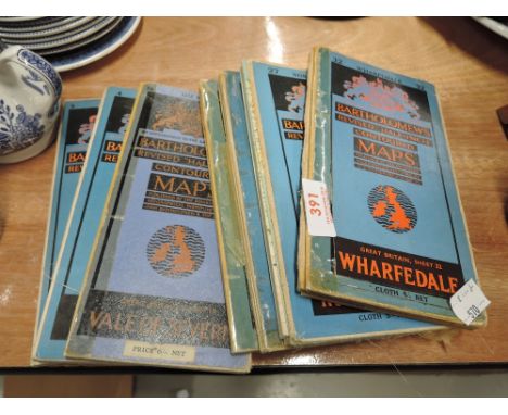 A selection of vintage ordnance survey maps