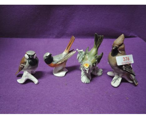 A selection of vintage bird figures and figurines by Goebel