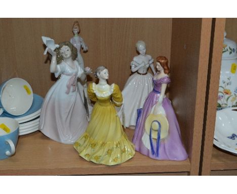FIVE FIGURINES, to include Coalport 'Wendy', Goebel 'Southern Belle 1860' etc (5)