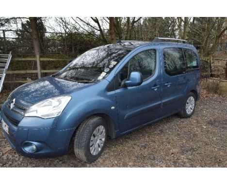 A 2008 CITREON BERLINGO M-SPVTR Hdi90 CAR IN METALLIC BLUE, one previous owner, Reg BT08 YLD, mileage shown 58237, comprehens