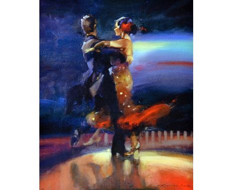 RAYMOND LEECH, 'TANGO', a limited edition print 41/150, signed and numbered by the artist, unframed, 72cm x 59cm