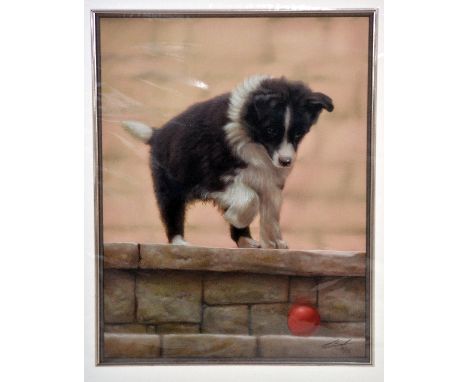 JOHN SILVER, 'FOLLOW THE BOUNCING BALL', a limited edition print 28/395, signed and numbered in pencil, with certificate, 45c