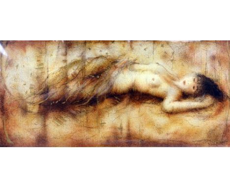 JANET TREBY, 'ENCHANTMENT', a limited edition print 212/260, signed, titled and numbered in pen, mounted but unframed, 100cm 