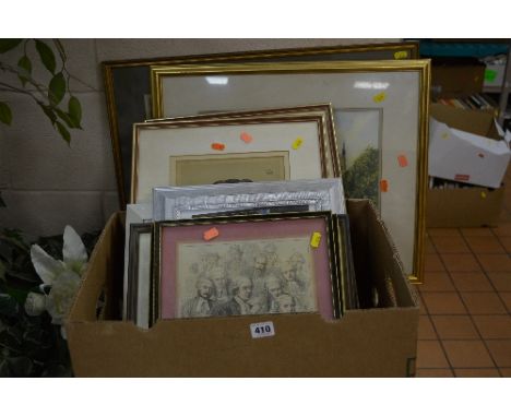 JUDGE INTEREST, FIVE PRINTS INCLUDING TWO SPY VANITY FAIR CARICATURES, together with a 19th Century hand coloured print of Cr