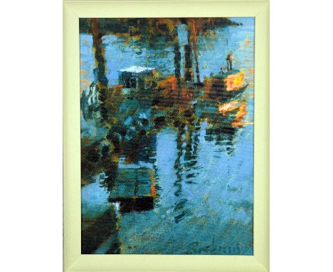ROLF HARRIS, 'SUNSET - THE LAST RAYS', a limited edition print on canvas 77/195, signed and numbered in pen, with certificate