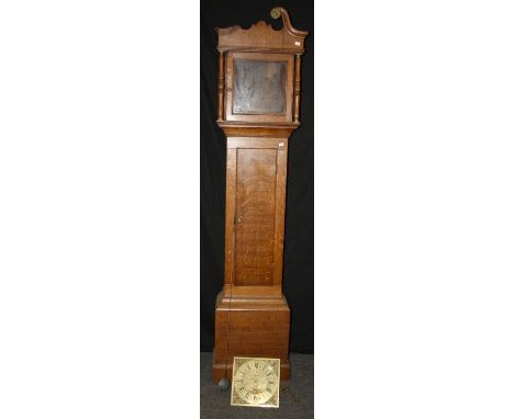 John Deverell (Jn Deverell), Winslow, 30 hour Longcase clock. with11'' brass dial and calendar (Lacking seatboard). Pendulum,