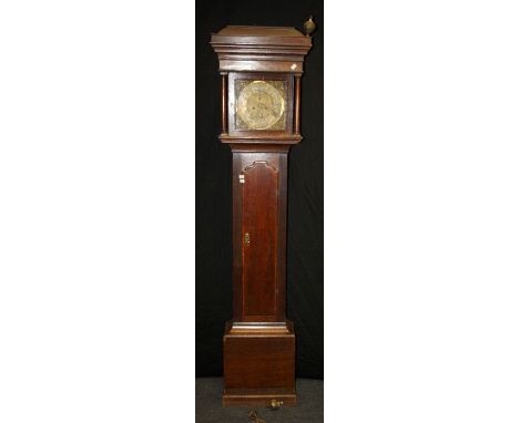 Smith, Chester, an early 19th century longcase clock, the 10'' brass dial with Roman chapter supporting an eight day bell str