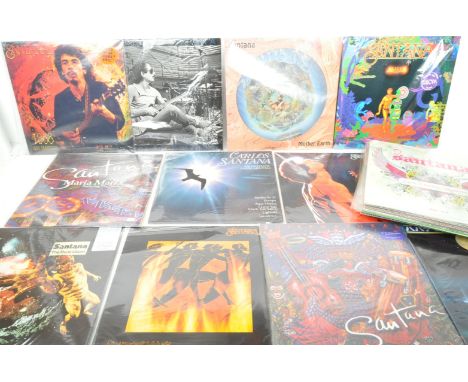Carlos Santana - Latin Rock, Blues Rock, Jazz Fusion - A collection of vintage 20th century circa 1960s and later LP long pla