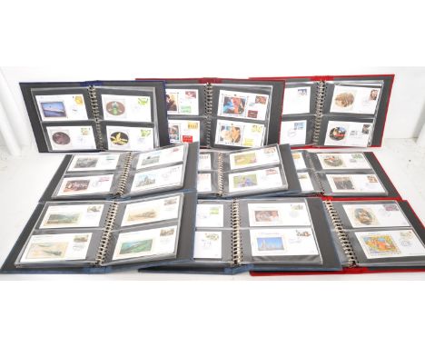 Benham - Collection of late 20th century silk first day cover postage stamps. Including amateur athletics, anniversary doomsd