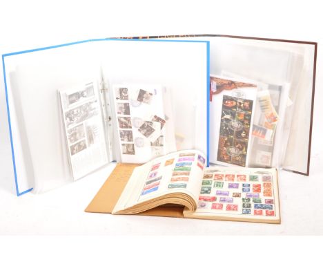 Royal Mail - A selection of vintage mid 20th century foreign and UK stamps franked and unfranked, presentation packs and firs