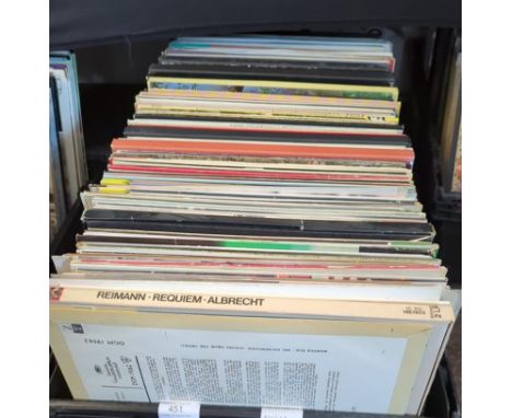 A large collection of vintage 20th century Classical music LP long play vinyl records. To include Frederik Van Rossun, Estvan