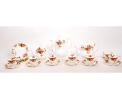 Royal Albert Old Country Roses - A 20th Century vintage porcelain china Royal Albert tea service in the Old Country Roses pat