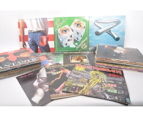 Vinyl Records - A collection of vintage 20th century long play LP vinyl record albums. To include Michael Jackson, Abba, Simo
