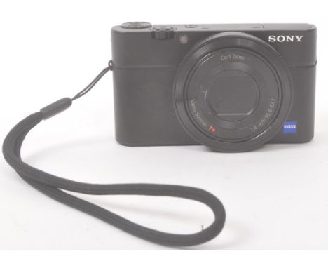 Sony - A Sony RX100 compact digital camera. The camera featuring an 20.2MP CMOS sensor coupled with a Zeiss Vario-Sonnar T* 1