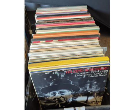 A large collection of vintage 20th century Classical music LP long play vinyl records. To include Hugo Alfven, Sergi Prokoviv