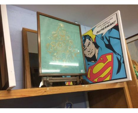 Fire screen and various prints