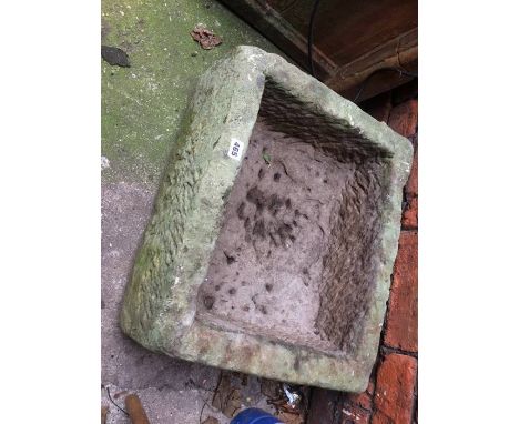 A limestone garden trough, 52 x 43cm