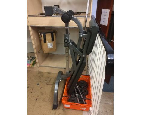 Weight bench and weights