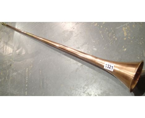 Original copper and brass post horn 