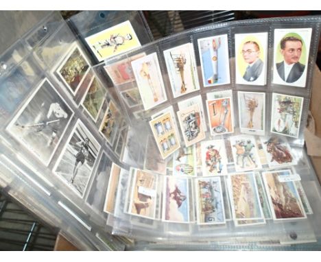 Box of mixed brand cigarette cards 