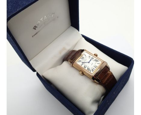 Gents Rotary Revelation dual faced wristwatch in original box CONDITION REPORT: This item is working at lotting.