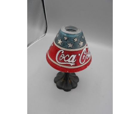 Coca Cola Tealight Candle Lamp 8 inches tall