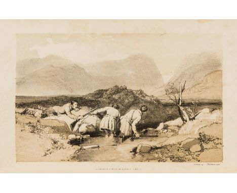 NO RESERVE Hunting.- Scrope (William) The Art of Deer-Stalking, engraved frontispiece, vignette title and 11 lithographs, tis