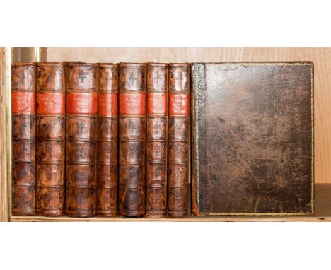 Walpole (Horace) The Works, 8 vol., engraved portrait frontispiece, vignette titles, c.166 engraved plates, some folding, sca