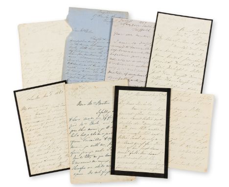 Beeton (Mrs. Isabella Mary, writer on household management and journalist, 1836-65).- 9 letters sent to Mrs Beeton, some addr