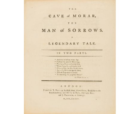 NO RESERVE Tait (John) The Cave of Morar, The Man of Sorrows, first edition, woodcut head-piece, lacking half-title, last pag