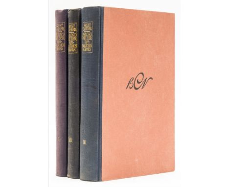 Cassirer (Ernst) Philosophie der Symbolischen Formen, 3 vol., first edition, original cloth-backed boards, 8vo, Berlin, 1923-